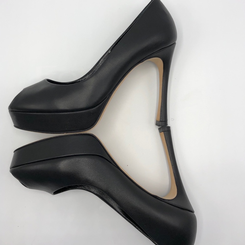 YSL BLACK PLATFORM HEELS